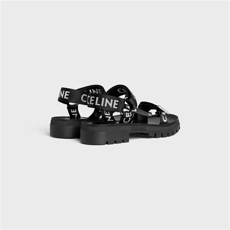 celine black and white sandals|celine heeled sandals.